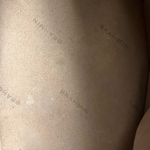 BRAHMIN JULIAN GRAPHITE W GOLD ACCT-MELBOURNE CROC EMBOSSED LEATHER SHOULDER BAG - Picture 11 of 15